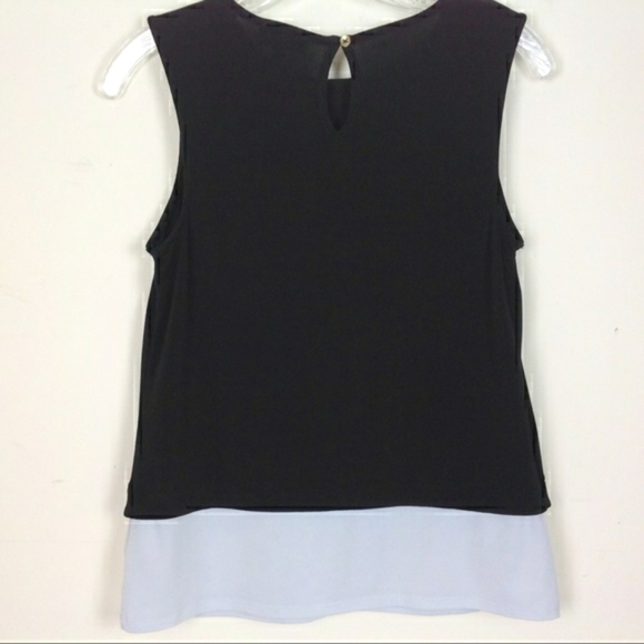 THE Limited - Black Sleeveless Top Gray Trim Size‎ xs - Picture 2 of 6